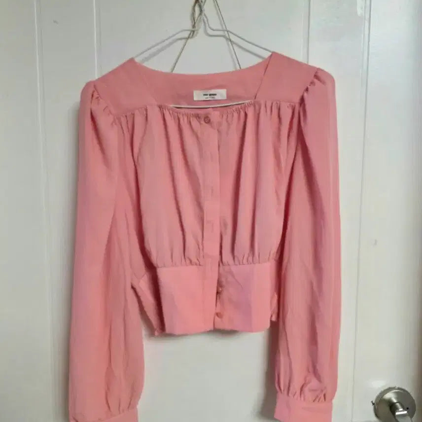 [BUNJANG] Cropped Blouse Size 55 / 크롭 블라우스 새거 55