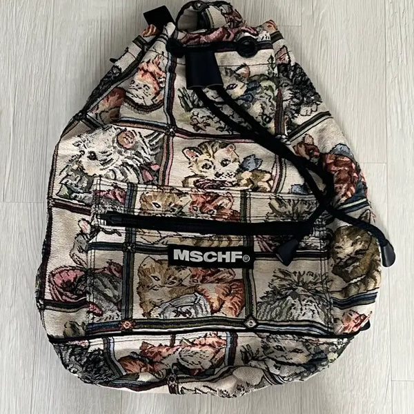 [BUNJANG] MSCHF Cat Draw Backpack / mschf 미스치프 캣드로우 고양이 복조리 백팩 (사진추가)