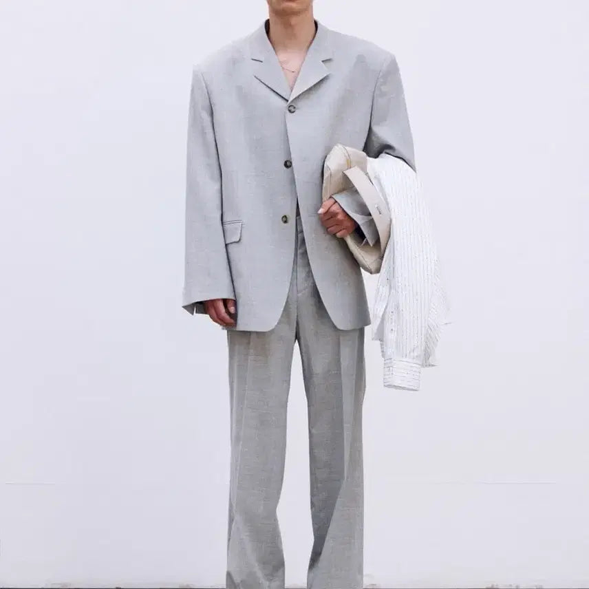 [BUNJANG] RECTO 24ss Valerio Single Breasted Tailored Jacket and Straight Fit Pants Set / 렉토 24ss 발레리오 셋업 L, M
