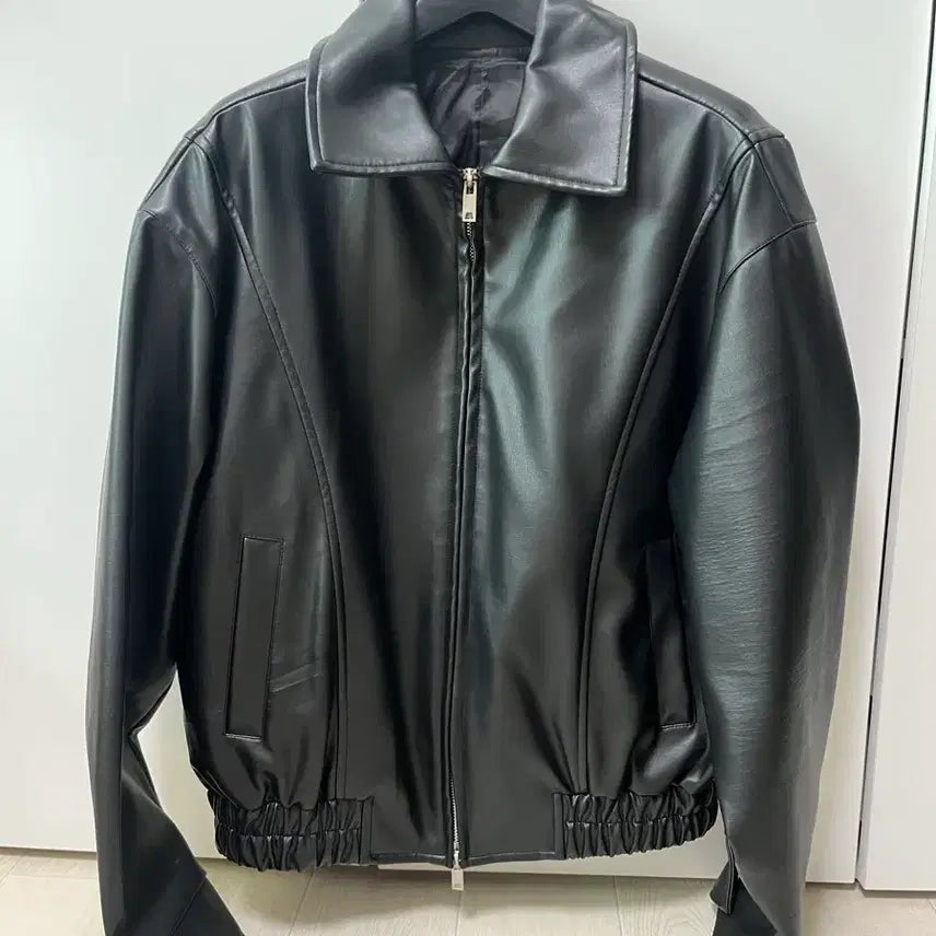[BUNJANG] Vivabrown Bluezon Leather Jacket / 비바브라운 블루종 레더자켓