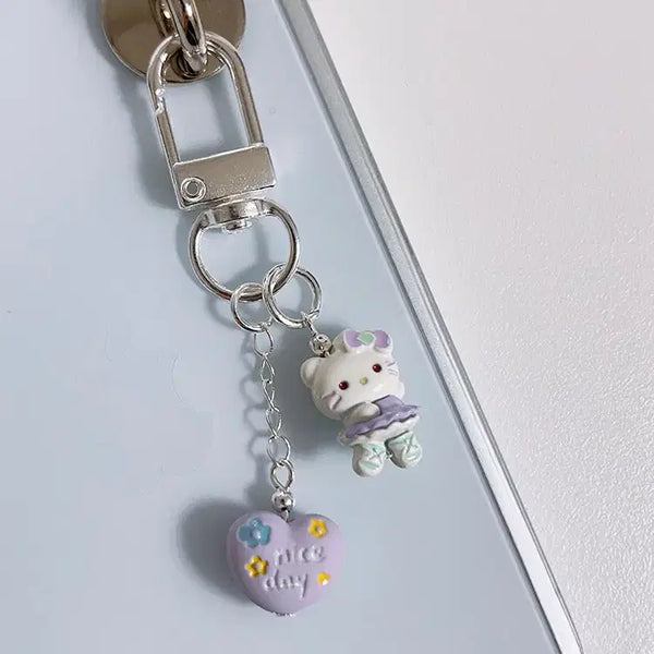[BUNJANG] Ballet Kitty Charm Metal Keyring / 발레 키티 키링(메탈)