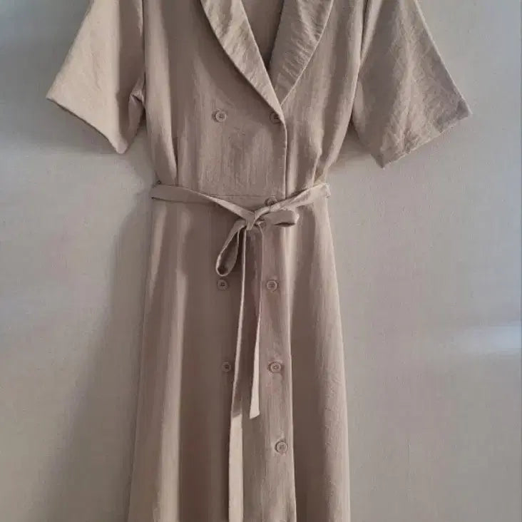 [BUNJANG] Invest Double Button Long Dress / (새상품)롯데백화점 인베스트 더블 버튼 롱 원피스