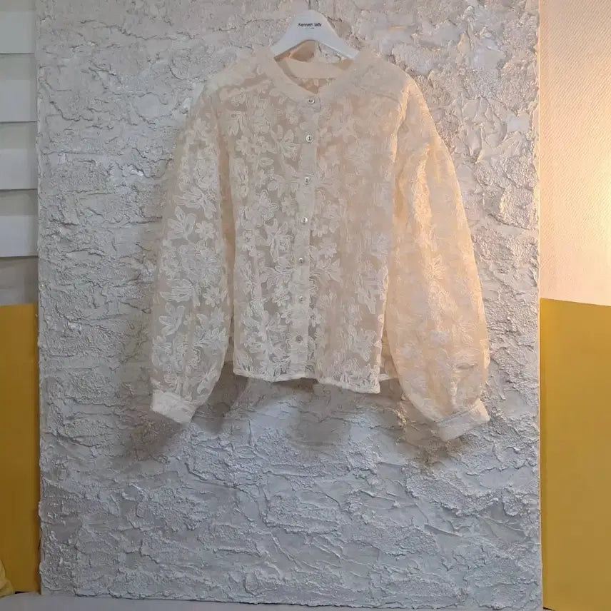 [BUNJANG] GRL Organza Flower Cardigan Jacket / 재팬산. 그레일 GRL 오간자 플라워 가디건자켓가단
