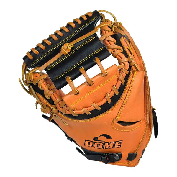 [BUNJANG] DOME DM101 Catcher's Baseball Glove (Left Hand Throw) - Orange/Black / DOME 돔 야구글러브 포수 좌투용 DM101 (OR/BK)