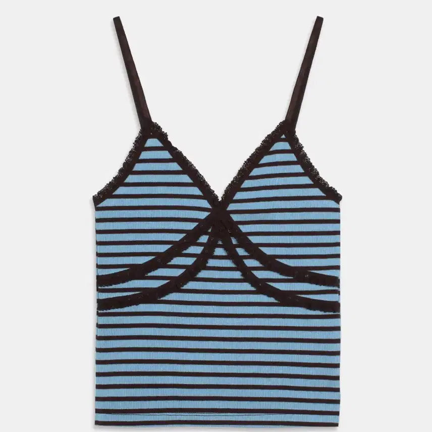 [BUNJANG] Headment Stripe Camisole Blue / 헤더먼트 스트라이프 캐미솔 블루