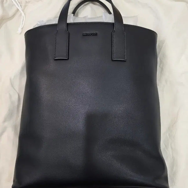 [BUNJANG] Beanpole Accessory Black Leather Tote Bag / 빈폴 가죽 토트백 블랙