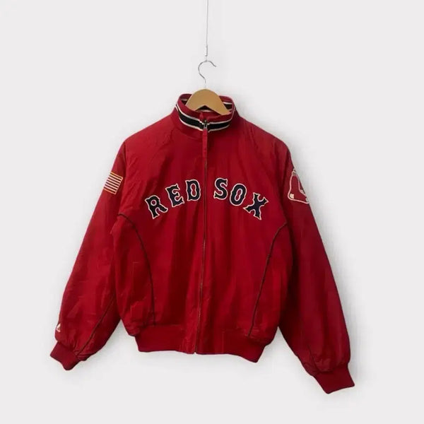 [BUNJANG] Majestic Boston Red Sox Baseball Bench Jacket - Size M / 마제스틱 보스턴 레드삭스 야구 벤치 자켓 M