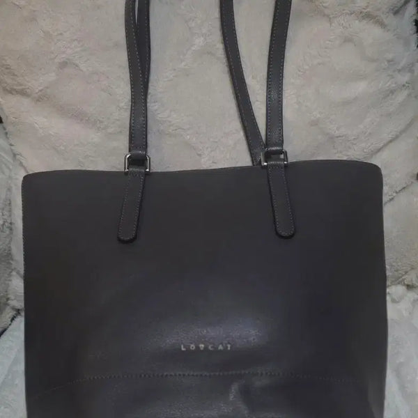 [BUNJANG] Lovcat Leather Shoulder Tote Bag - Grey / 러브켓 LOVCAT 토트백 그레이  상태 최상급  가죽 숄더/토트백(쇼퍼백)입니다.