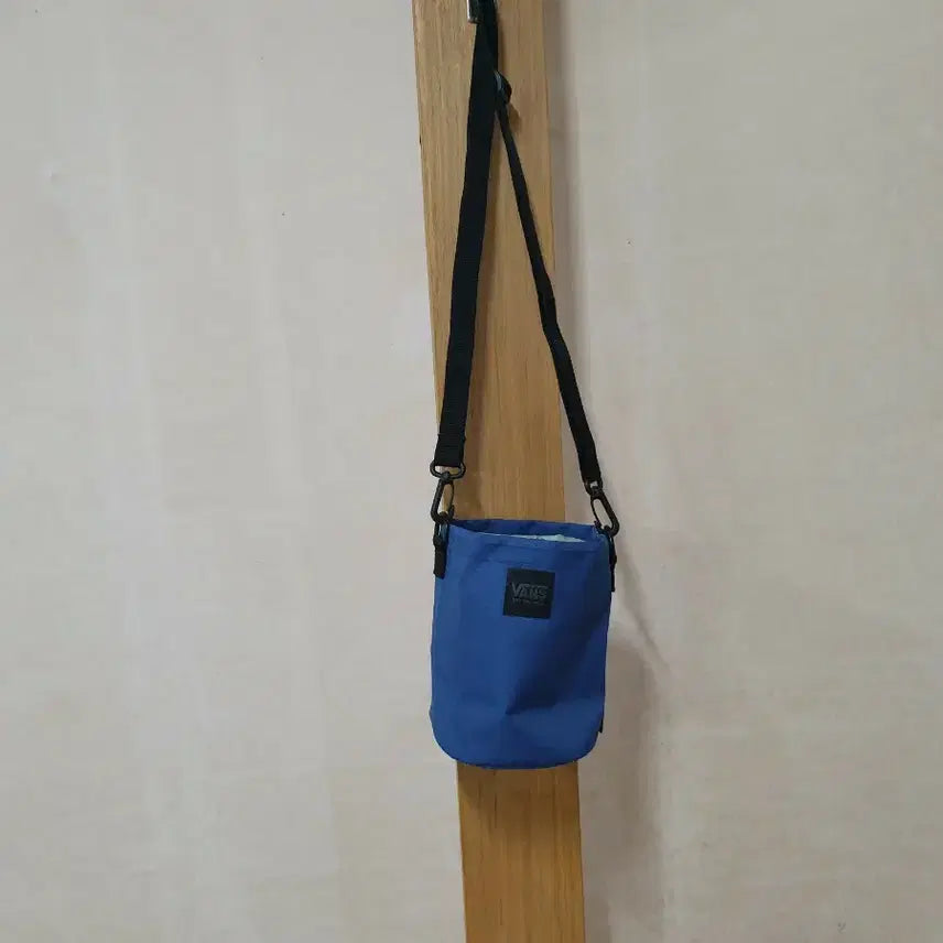 [BUNJANG] Vans Blue Canvas Small Crossbody Bag / 반스 블루 캔버스 스몰 크로스백