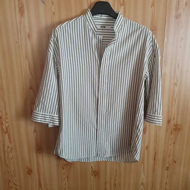 [BUNJANG] System 7-Sleeve Shirt / 시스템 칠부 셔츠 100