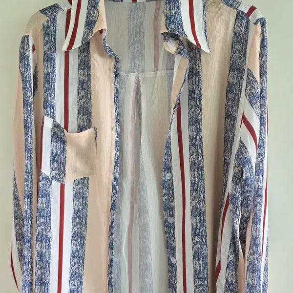 [BUNJANG] Stripe Pattern Shirt / 스트라이프 패턴 셔츠