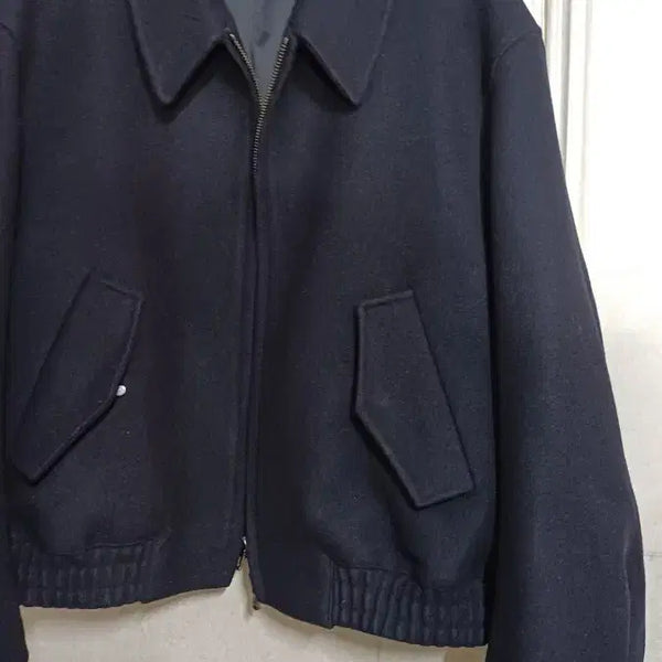 [BUNJANG] MAMAGARI Navy Wool Blouson Jacket 48 / 마마가리 블루종 네이비 울 자켓 48