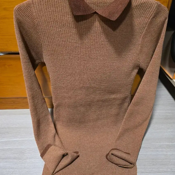 [BUNJANG] Women's Knitwear Brown / 여성 니트 새옷