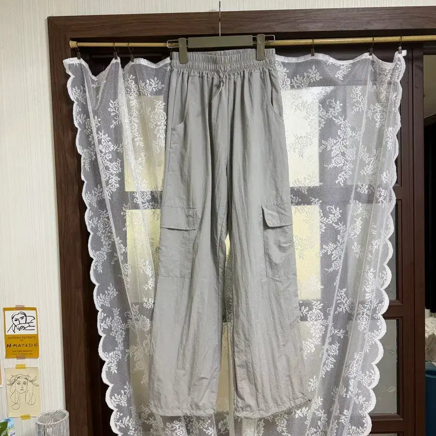 [BUNJANG] Gray Two-Way Cargo Pants / 그레이 투웨이 카고 팬츠