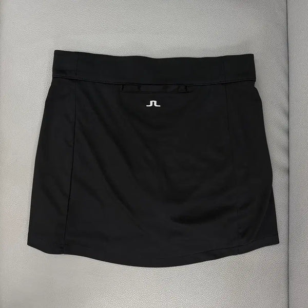 [BUNJANG] J.LINDEBERG Women's Black Golf Skirt / 정품) 제이린드버그 로고 블랙 골프 스커트