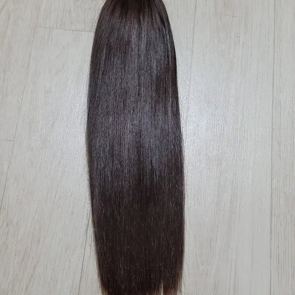 [BUNJANG] 14-inch Natural Brown Remy Hair Extensions (200 Strands) / 붙임머리 노팁천연모 14인치 200가닥