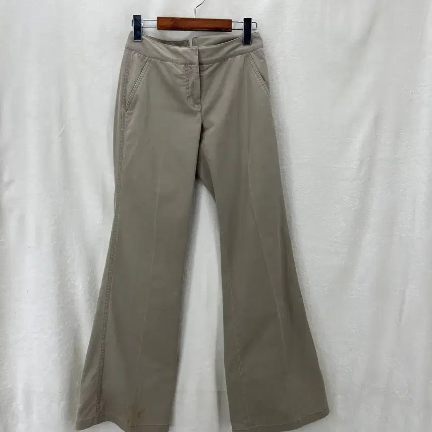 [BUNJANG] Theory Cotton Bootcut Pants Beige / [Theory] 띠어리 부츠컷 코튼 팬츠