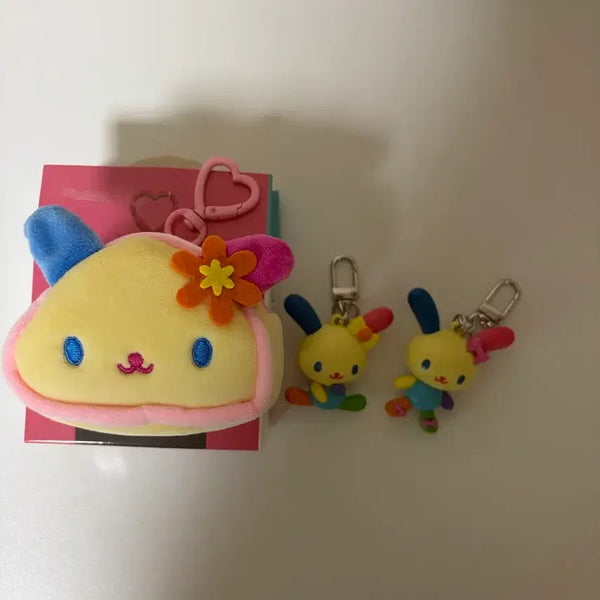 [BUNJANG] Usahana San Gak Kimbap Pouch with Keyring / 우사하나삼각김밥파우치+키링