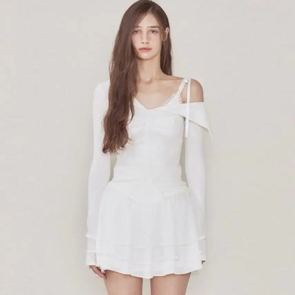 [BUNJANG] Not Your Roses Bunny Top Set - White / 낫유어로즈 버니탑 세트 Ivory