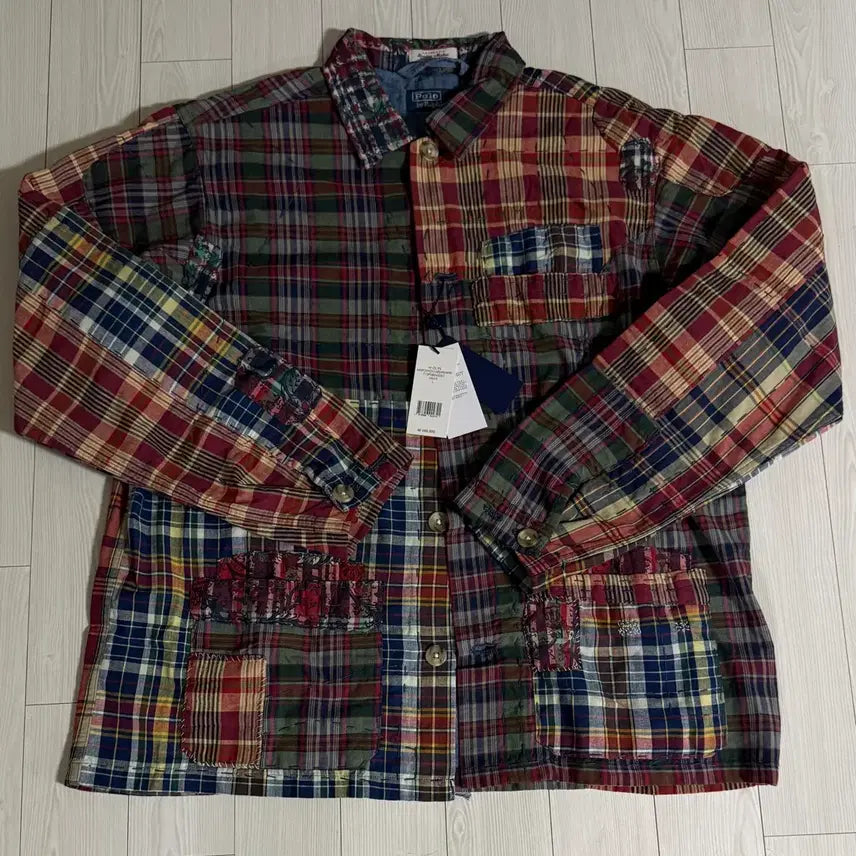 [BUNJANG] Polo Ralph Lauren Patchwork Madras Overshirt / 폴로 랄프로렌 패치워크 마드라스 오버셔츠