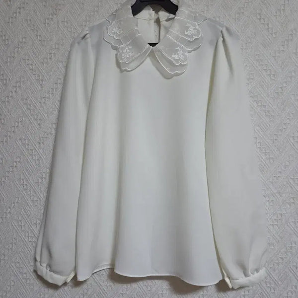 [BUNJANG] Olive des Olive White Lace Collar Blouse / 올리브데올리브  블라우스