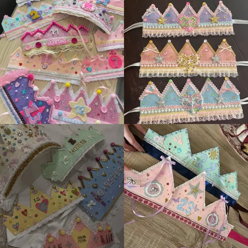 [BUNJANG] Custom Birthday Crown - Pinterest Inspired / 핀터레스트 st 생일왕관