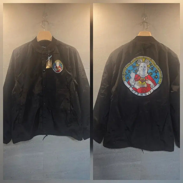 [BUNJANG] RIPNDIP Black Bomber Jacket / RIPNDIP. 블랙 봄버 자켓. 미착.