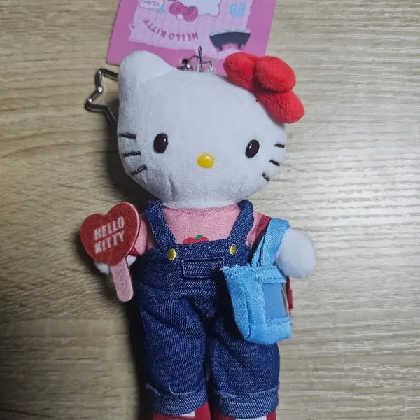 [BUNJANG] Hello Kitty Overalls Doll Keyring / 헬로키티 멜빵 인형 키링