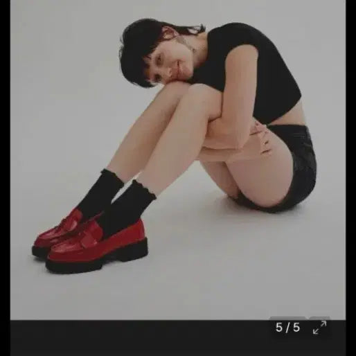 [BUNJANG] Coach Leather Red Loafers Size 230 / 코치 가죽 레드로퍼 1회신음230