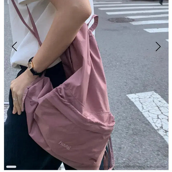 [BUNJANG] Haag String Backpack Pink / 헤이그 스트링 백팩 핑크 haag a string backpack pink
