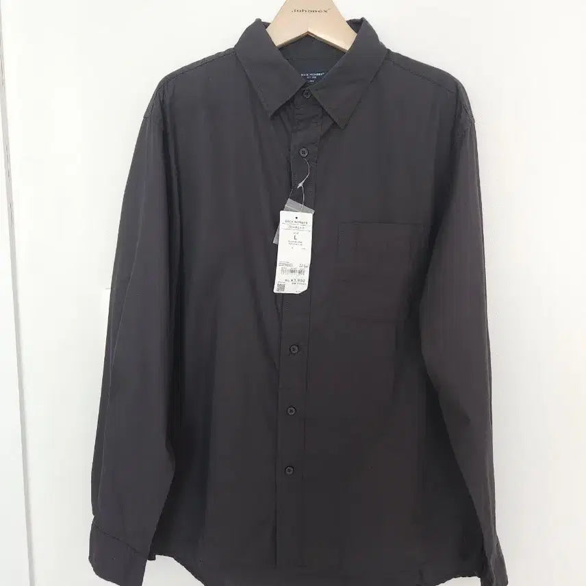 [BUNJANG] BACK NUMBER Black Shirt L Size / (새제품) BACK NUMBER 블랙 셔츠 L 택있음