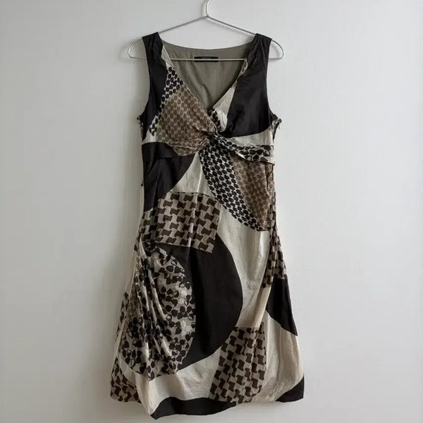 [BUNJANG] Max Mara Patterned Sleeveless Dress / 막스마라 패턴 민소매 원피스