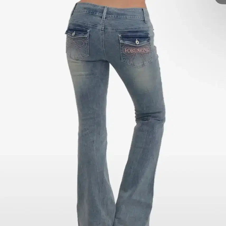 [BUNJANG] Pouring Bootcut Denim / 포어링 부츠컷 데님