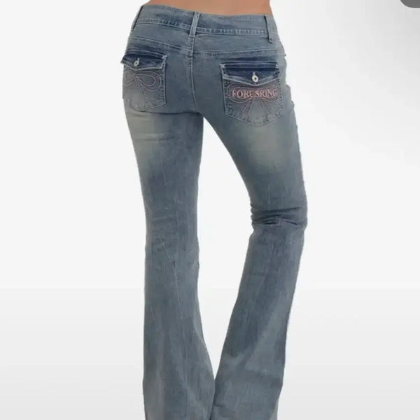 [BUNJANG] Pouring Bootcut Denim / 포어링 부츠컷 데님