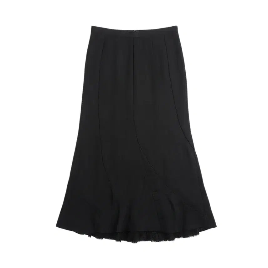 [BUNJANG] Black Lace Long Skirt / 여성 실측27/ 블렉 레이스 롱 스커트 38-124