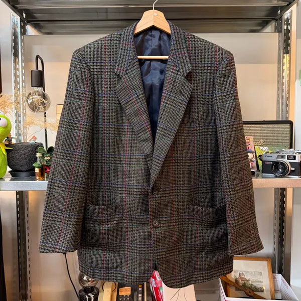 [BUNJANG] Daljan Check Tweed Jacket Made in Japan / DALJAN 건클럽 체크 트위드 자켓 MADE IN JAPAN