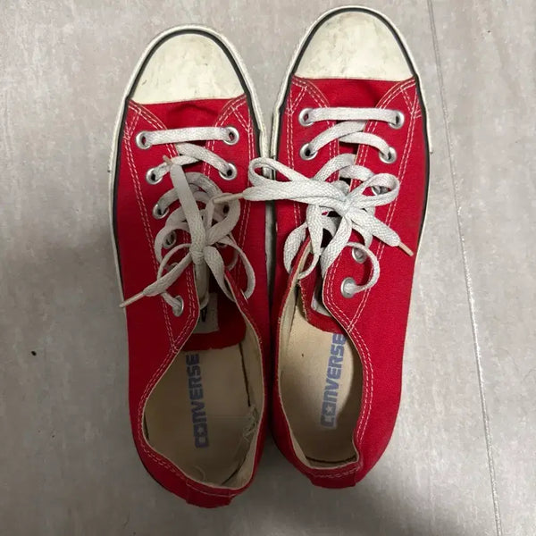 [BUNJANG] Converse Low Red Sneakers / 컨버스 로우 레드 260