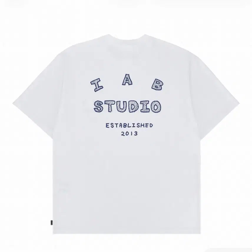 [BUNJANG] IAB STUDIO Sketch Logo T-Shirt White / 아이앱 스튜디오 스케치 티셔츠 화이트