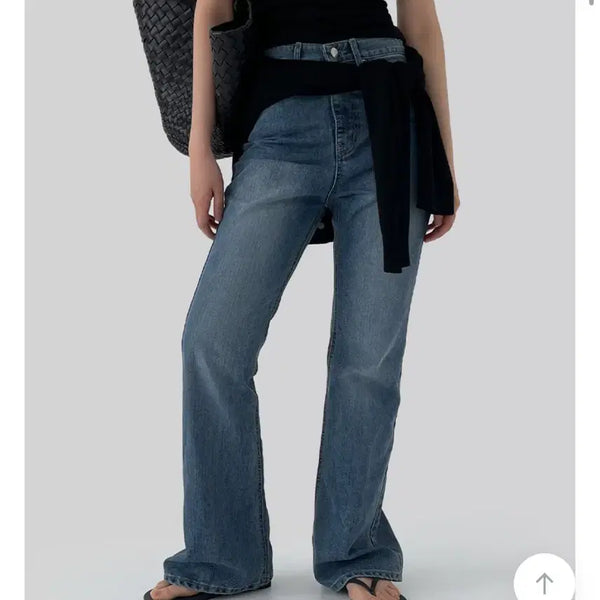 [BUNJANG] Autumn Summer Bootcut Denim Jeans / 어텀 썸머부츠컷데님