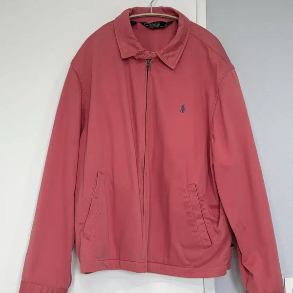 [BUNJANG] Polo Ralph Lauren Pink Blouson Jacket XL / 폴로 랄프로렌 핑크 블루종 자켓 XL