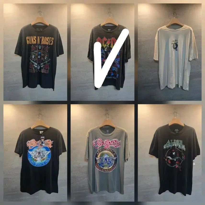 [BUNJANG] Various Rock Bands Collection T-Shirt / 레전더리 Rock 밴드. 콜렉션. 반팔티