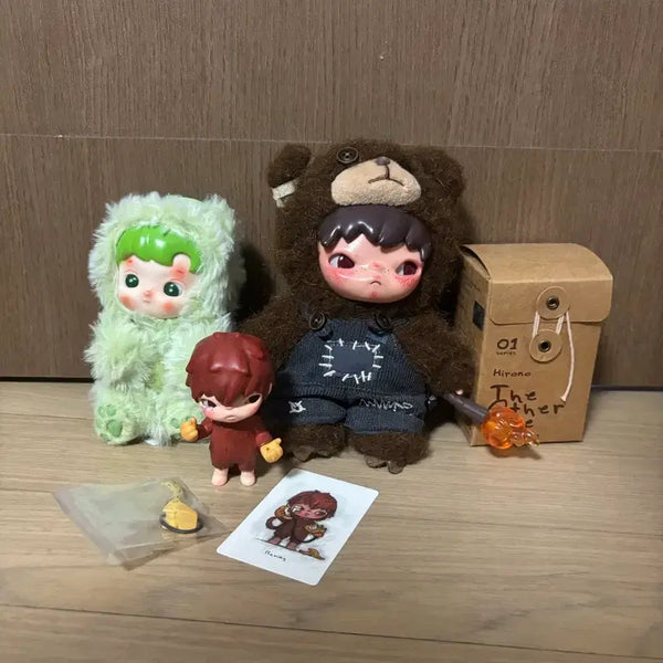 [BUNJANG] POPMART Hirono Hirofufu Figure Keyring Bundle Set / POPMART 팝마트 히로노 히로푸푸 피규어 키링 3개 일괄