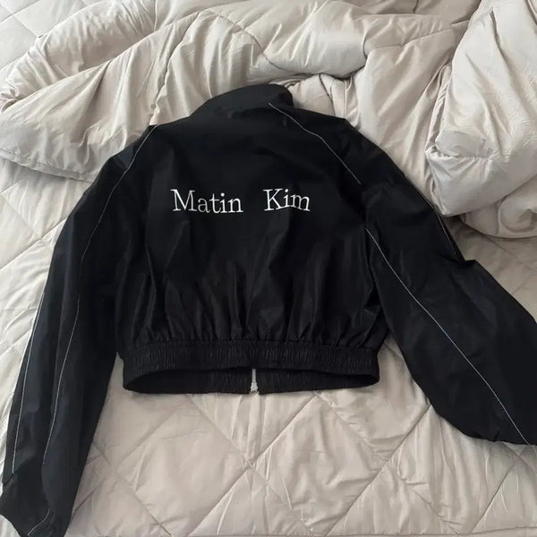 [BUNJANG] Matinkim Blue Jong Blouson Jacket Black / [S사이즈] 마뗑킴 블루종 바람막이 블랙 조이 블루종 자켓 1회착용 점퍼