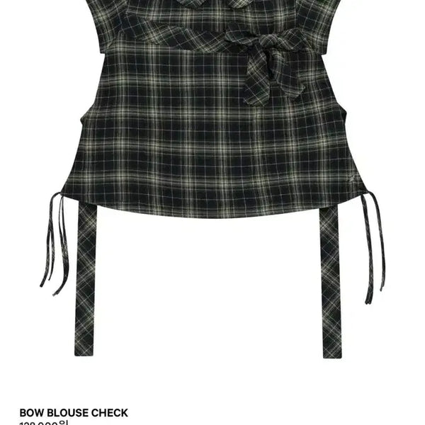 [BUNJANG] Koiseio Bow Blouse Check / 코이세이오 bow blouse check