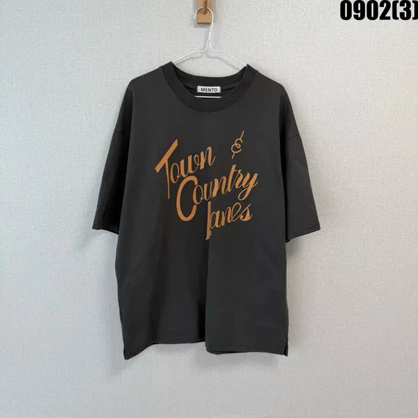 [BUNJANG] Mento Town & Country Short-Sleeve T-Shirt (Free Size) / 멘토 타운앤컨트리 반팔 티셔츠 F