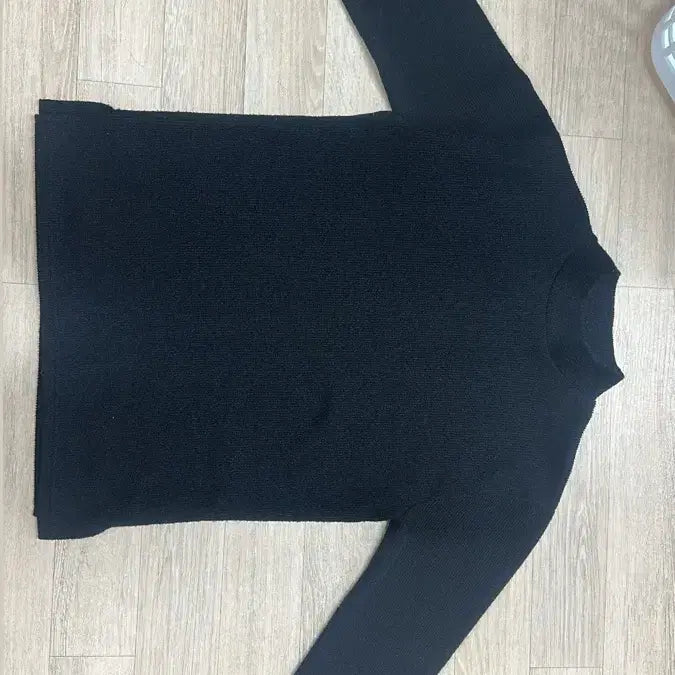 [BUNJANG] Black Turtleneck Knit Sweater / 검은색 목폴라 니트