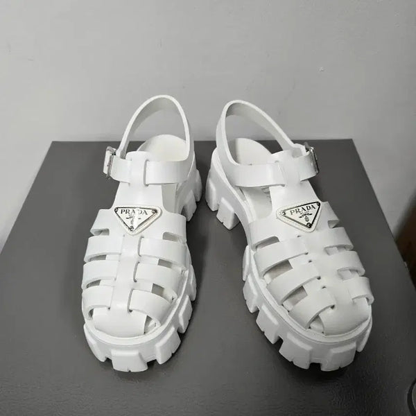 [BUNJANG] Prada Rubber Monolith Sandals Size 36 / 프라다 러버 모놀리스 샌들 36