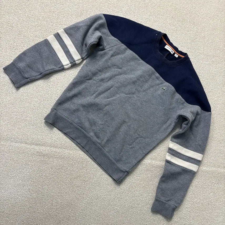 [BUNJANG] Lacoste Color Block Sweatshirt / S 라코스테 컬러 블록 스웨셔츠 맨투맨 0902K1