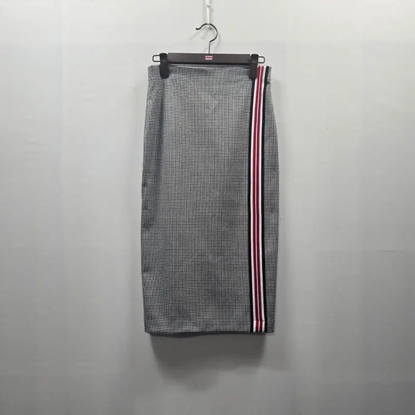 [BUNJANG] Zara Check Pattern Side Line Pencil Skirt / 1034 자라 체크 패턴 사이드 라인 펜슬 스커트