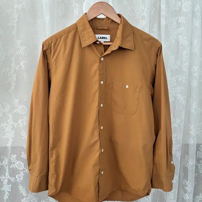 [BUNJANG] Label Archive Mild Cotton Shirt Camel / 1) 라벨아카이브 마일드 코튼 셔츠 카멜